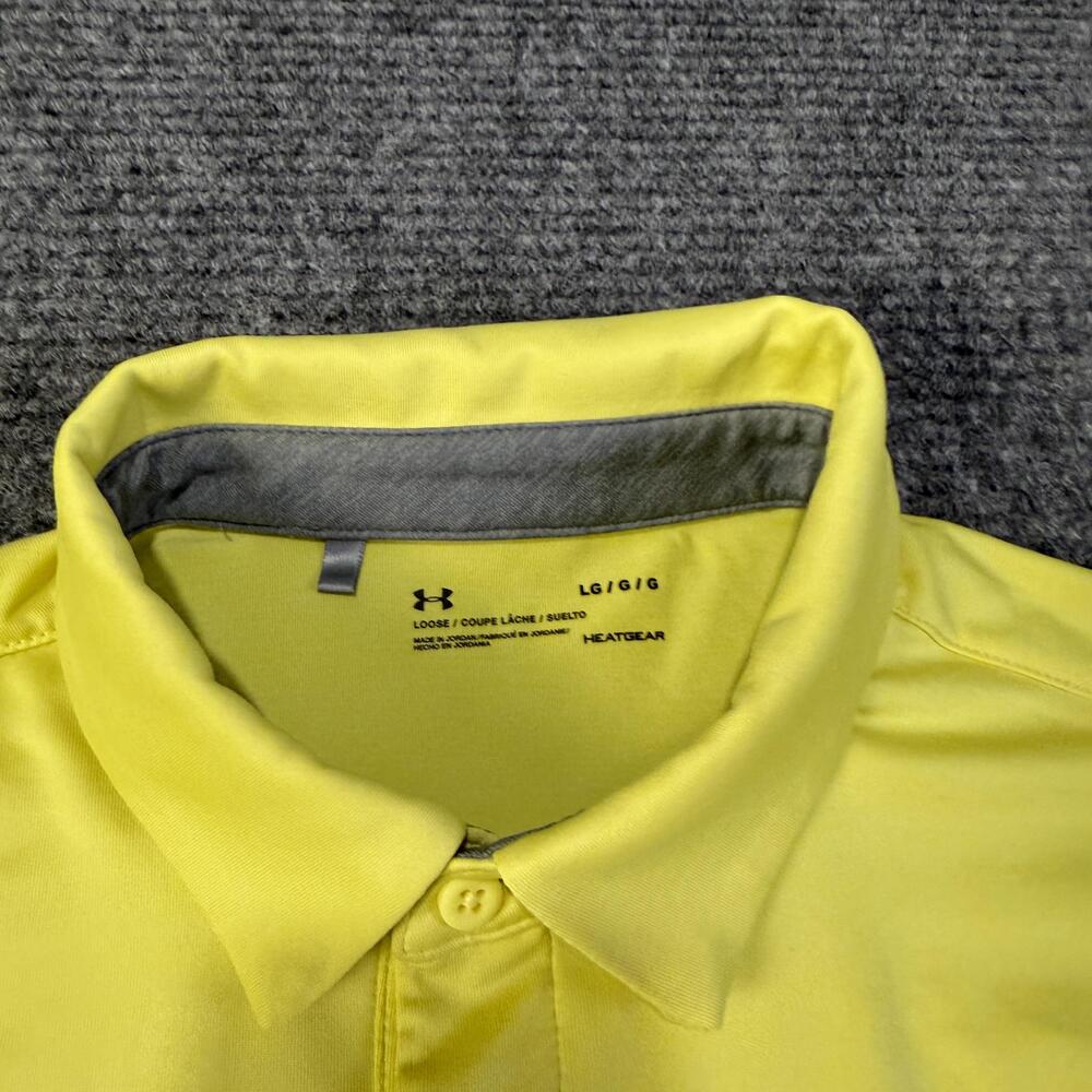 California Golden Bears Polo Shirt Mens Large Yellow NCAA Football Under Armour - Picture 5 of 9